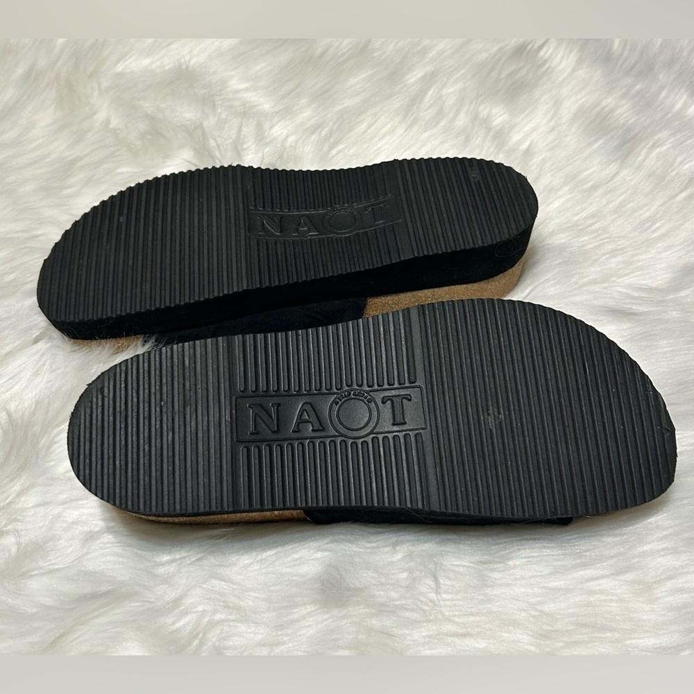 NAOT Black Mules Tampa Modern Platform Design - Picture 5 of 5